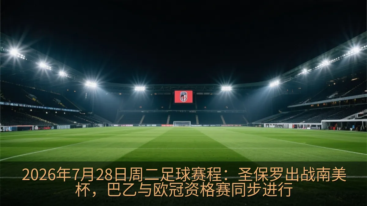 2026年7月28日周二足球赛程：圣保罗出战南美杯，巴乙与欧冠资格赛同步进行